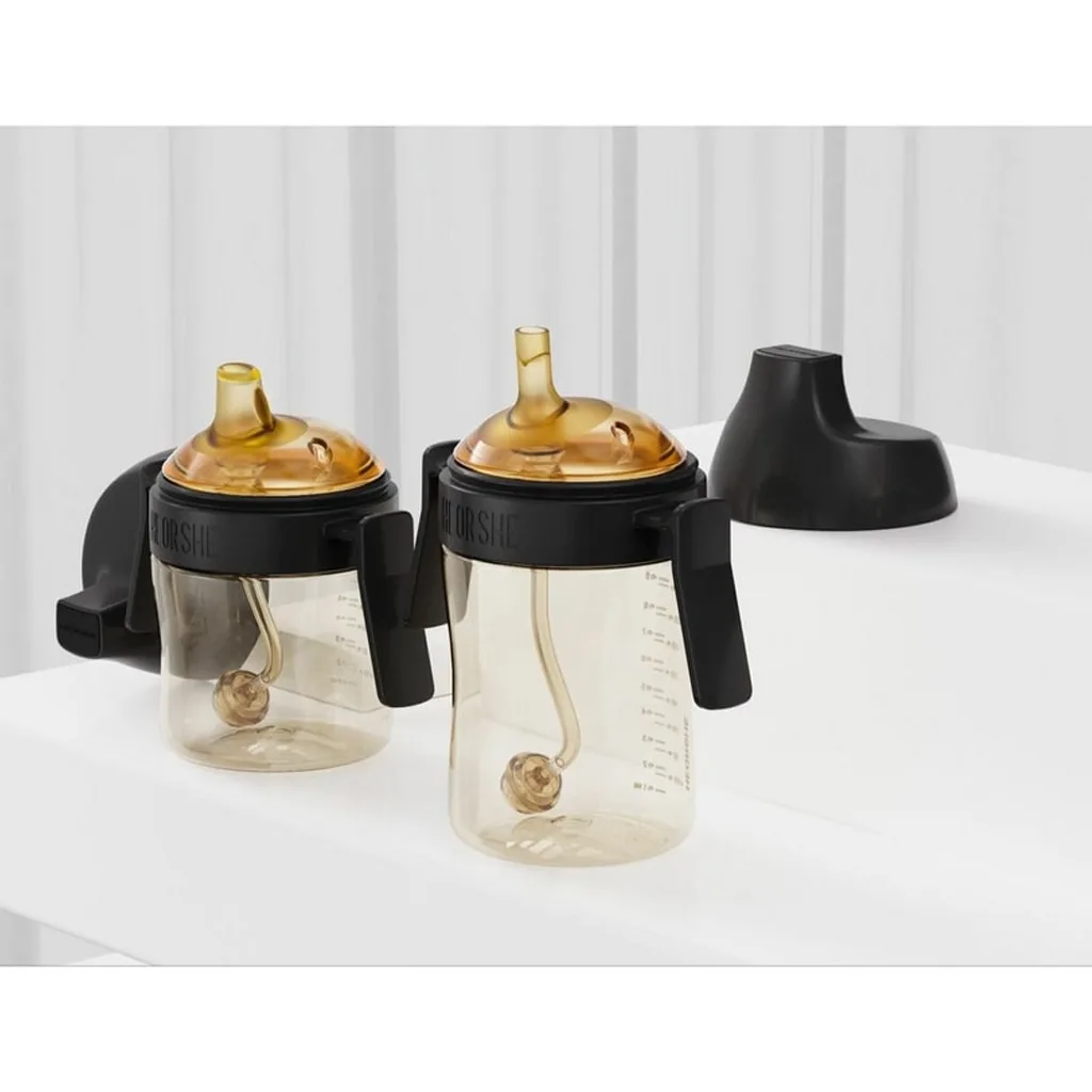 آبمیوه خوری 9+ماه 300میل دسته دار سوپاپدار هی اور شی Heorshe