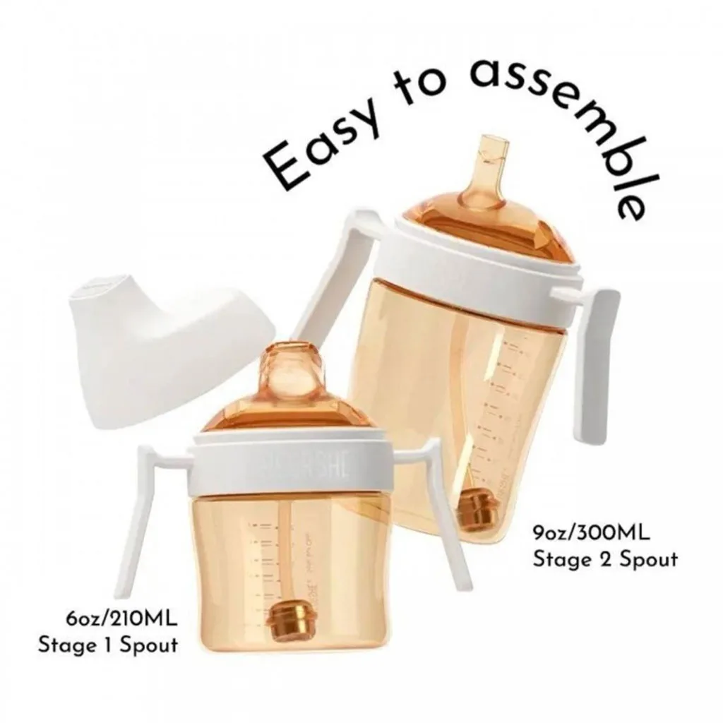 آبمیوه خوری 6+ماه 210میل دسته دار سوپاپدار هی اور شی Heorshe