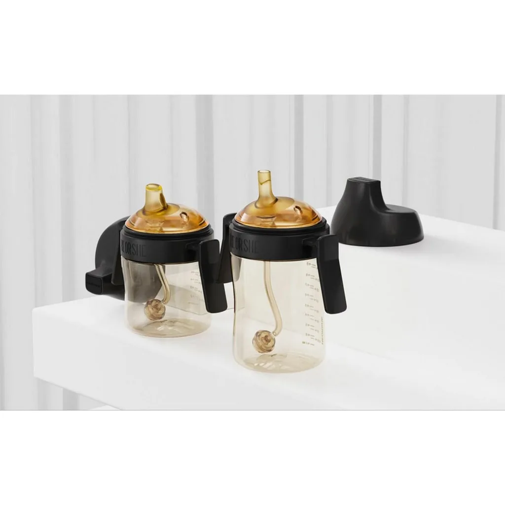 آبمیوه خوری 6+ماه 210میل دسته دار سوپاپدار هی اور شی Heorshe