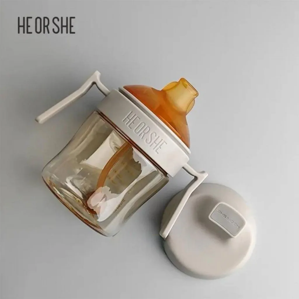 آبمیوه خوری 6+ماه 210میل دسته دار سوپاپدار هی اور شی Heorshe