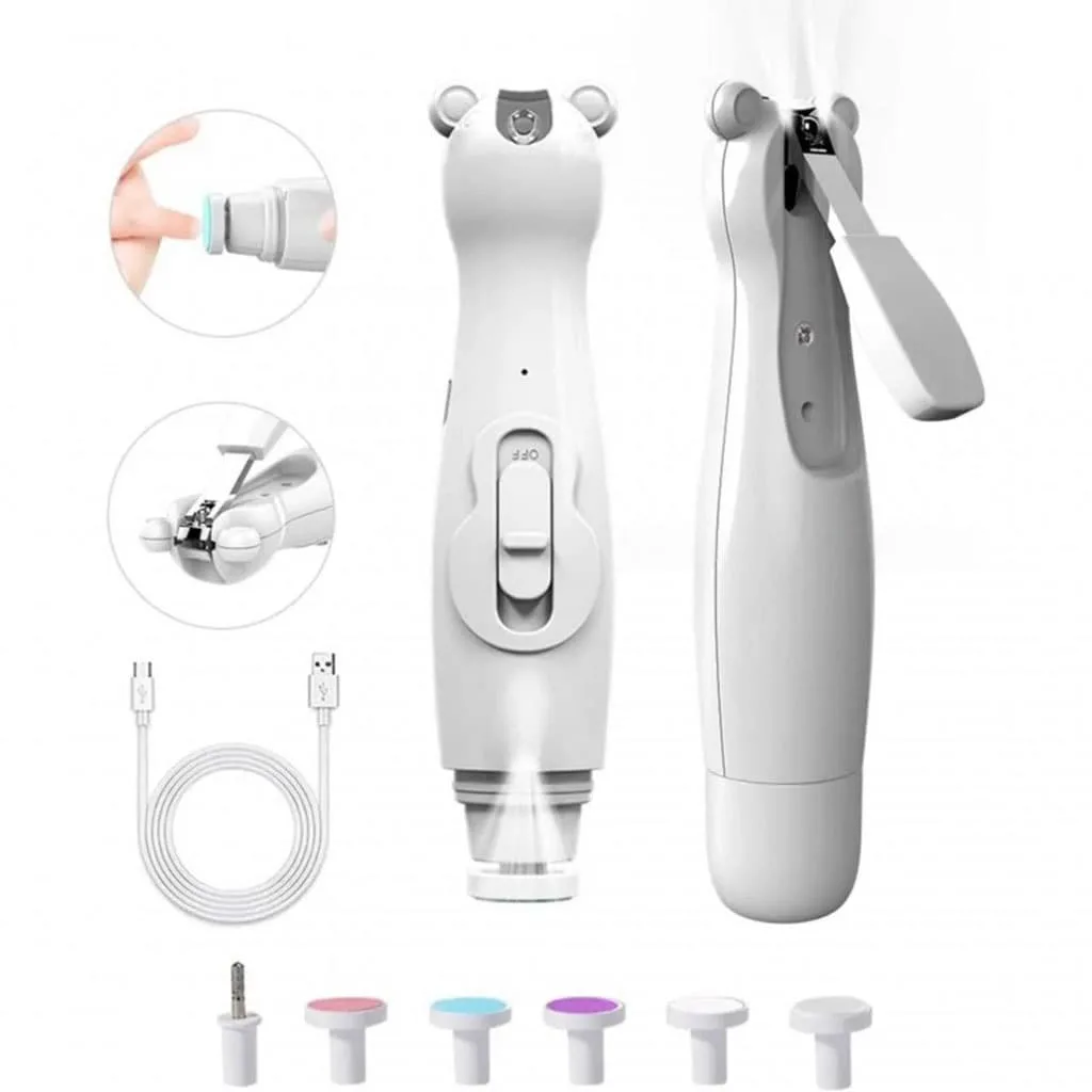 ناخنگیر و سوهان برقی کودک و نوزاد مدل مولتی فانکشن ماماس پاپاس