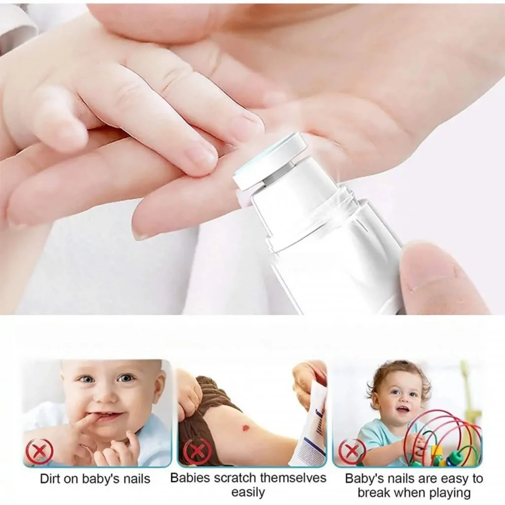 ناخنگیر و سوهان برقی کودک و نوزاد مدل مولتی فانکشن ماماس پاپاس