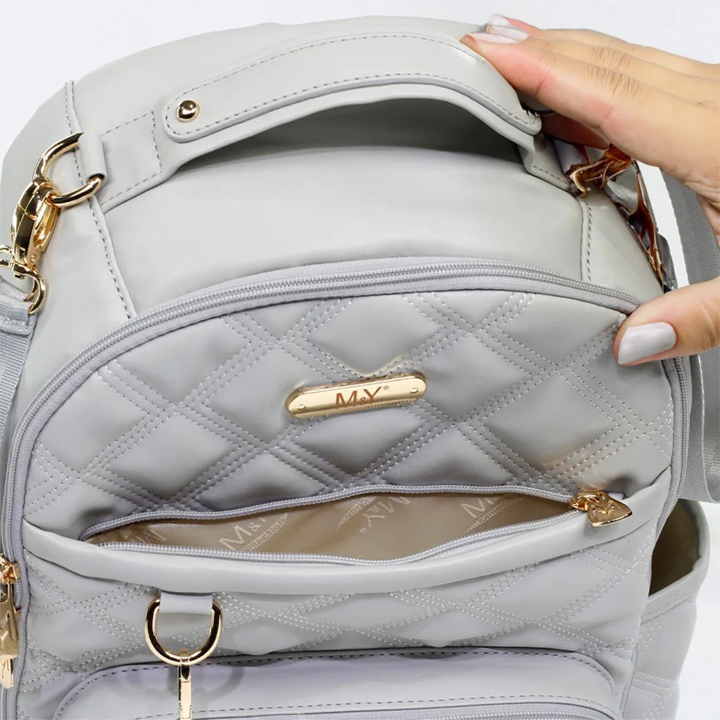 ساک لوازم مای کالکشن ام اند وای کوله ای مدل Oeste دوخت لوزی چرم M&Y