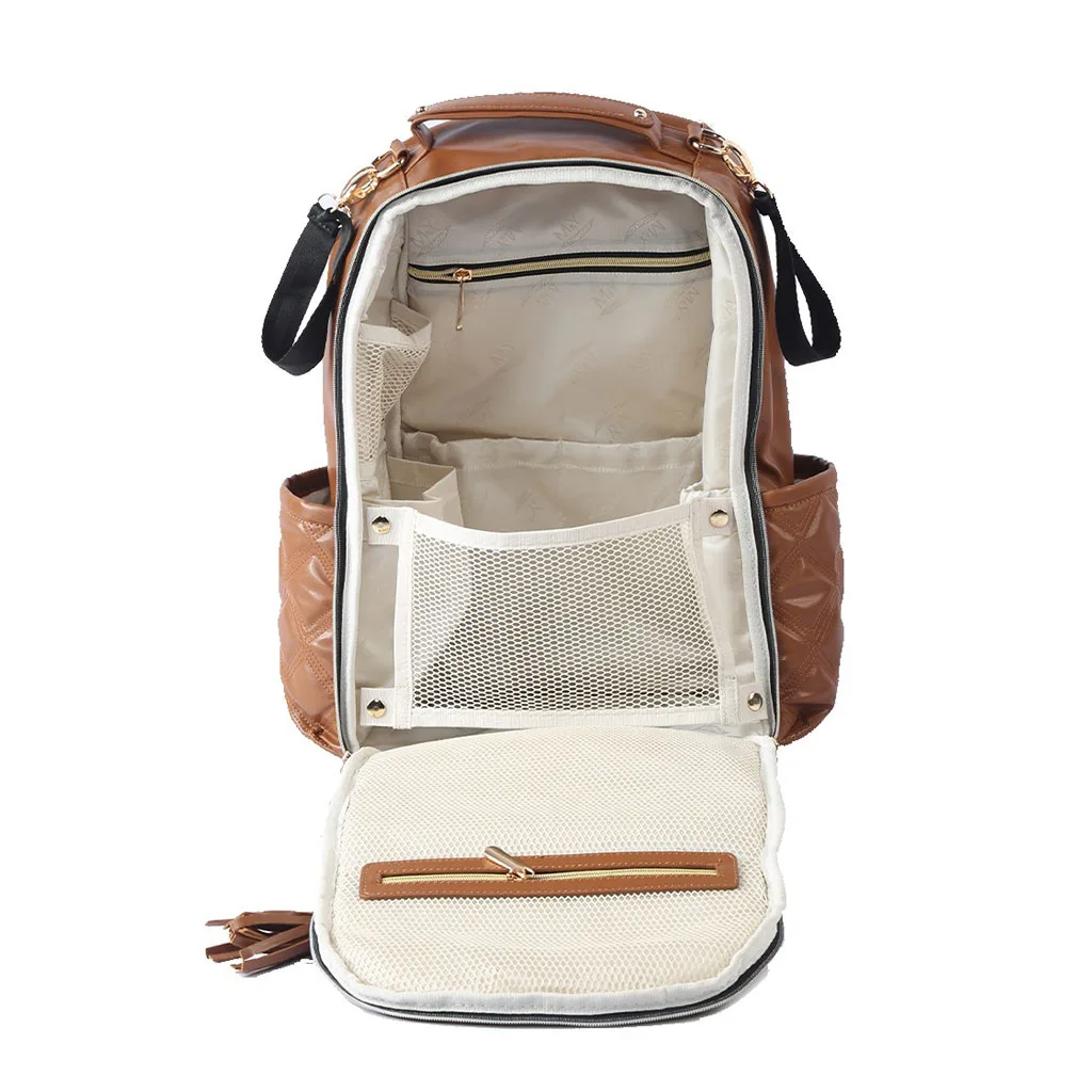 ساک لوازم مای کالکشن ام اند وای کوله ای مدل Oeste دوخت لوزی چرم M&Y