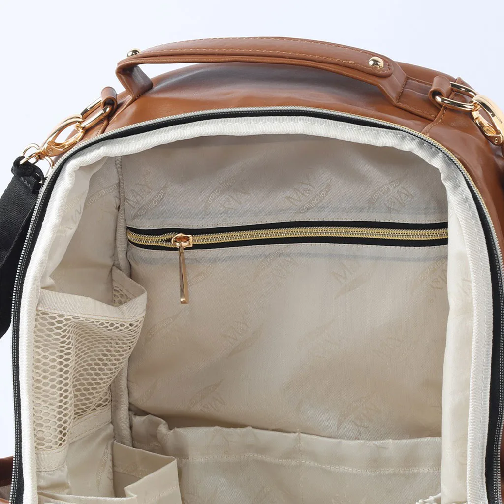 ساک لوازم مای کالکشن ام اند وای کوله ای مدل Oeste دوخت لوزی چرم M&Y