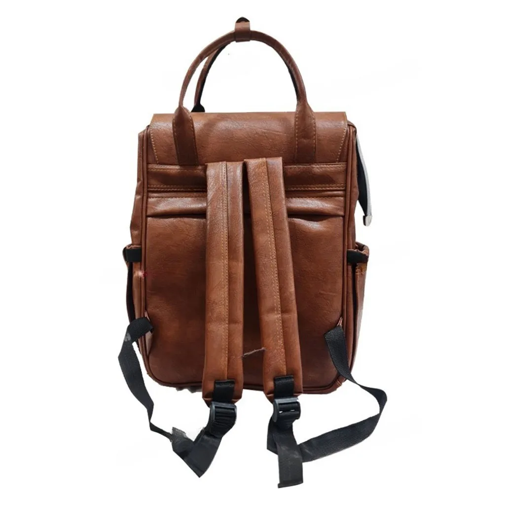 ساک لوازم مای کالکشن ام اند وای کوله ای جلو جیب زیپ ساده چرم M&Y