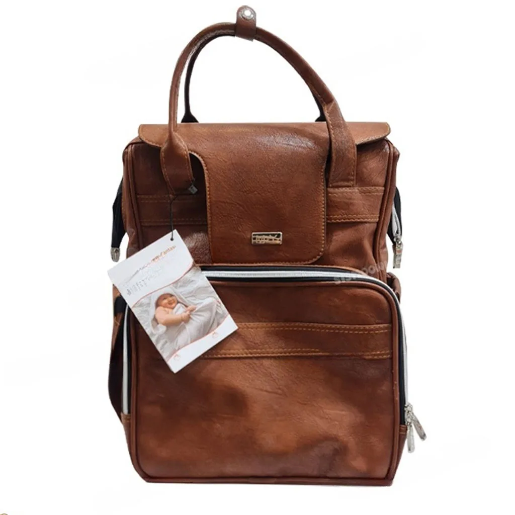 ساک لوازم مای کالکشن ام اند وای کوله ای جلو جیب زیپ ساده چرم M&Y