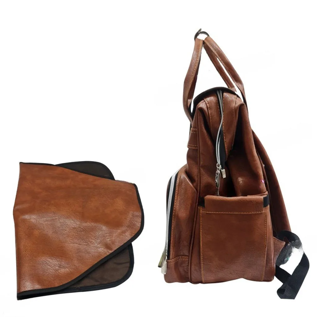 ساک لوازم مای کالکشن ام اند وای کوله ای جلو جیب زیپ ساده چرم M&Y