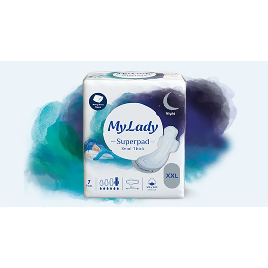نوار بهداشتی سوپر پدکتان 61050 نیمه ضخیم خيلی خيلی بزرگ 7تايی سایز XXL مای لیدی MyLady