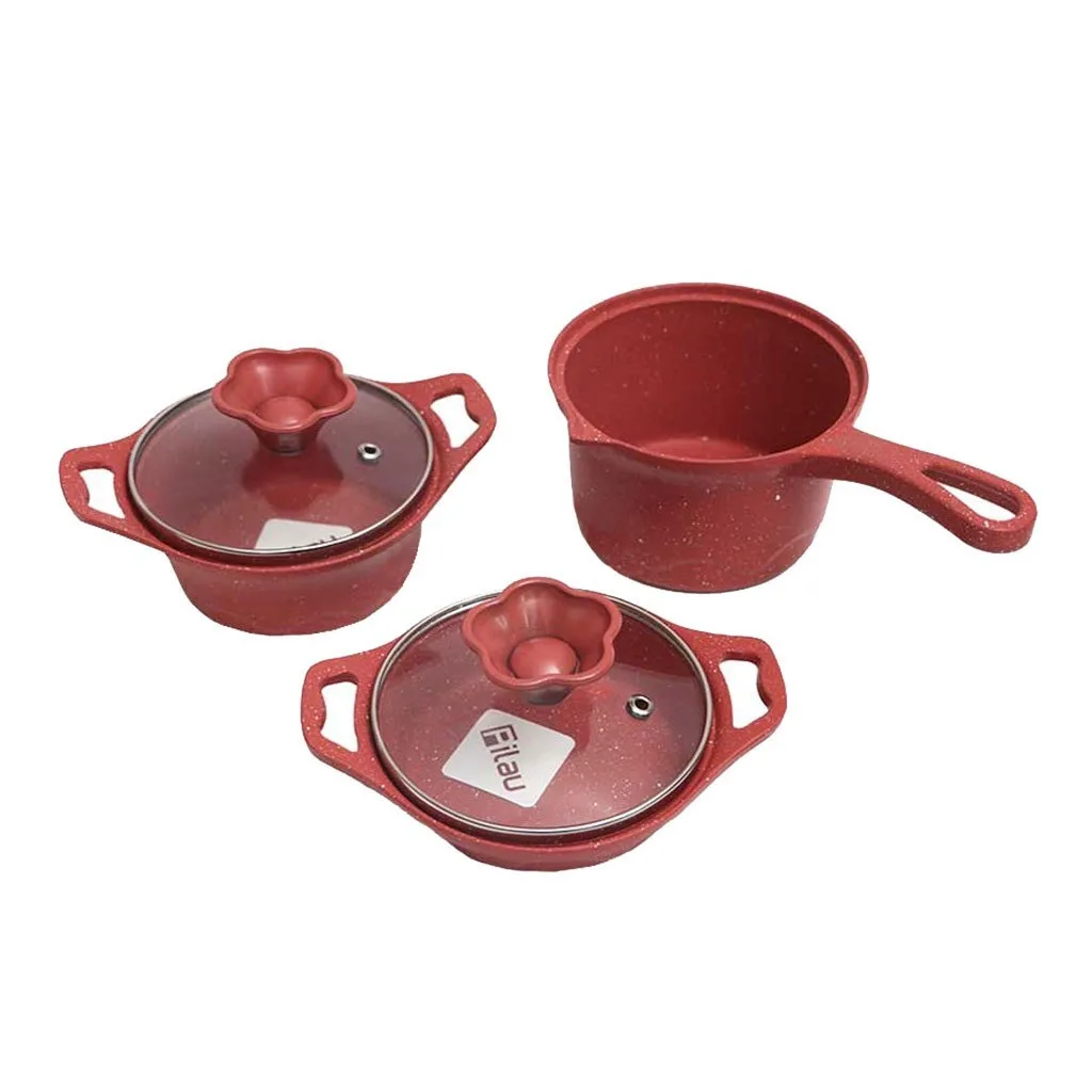 سرویس قابلمه پیلو 5پارچه نوزادی مدل Life نچسب چدن گرانیت Pilau