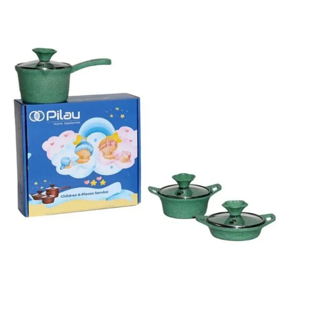 سرویس قابلمه پیلو 5پارچه نوزادی مدل Life نچسب چدن گرانیت Pilau