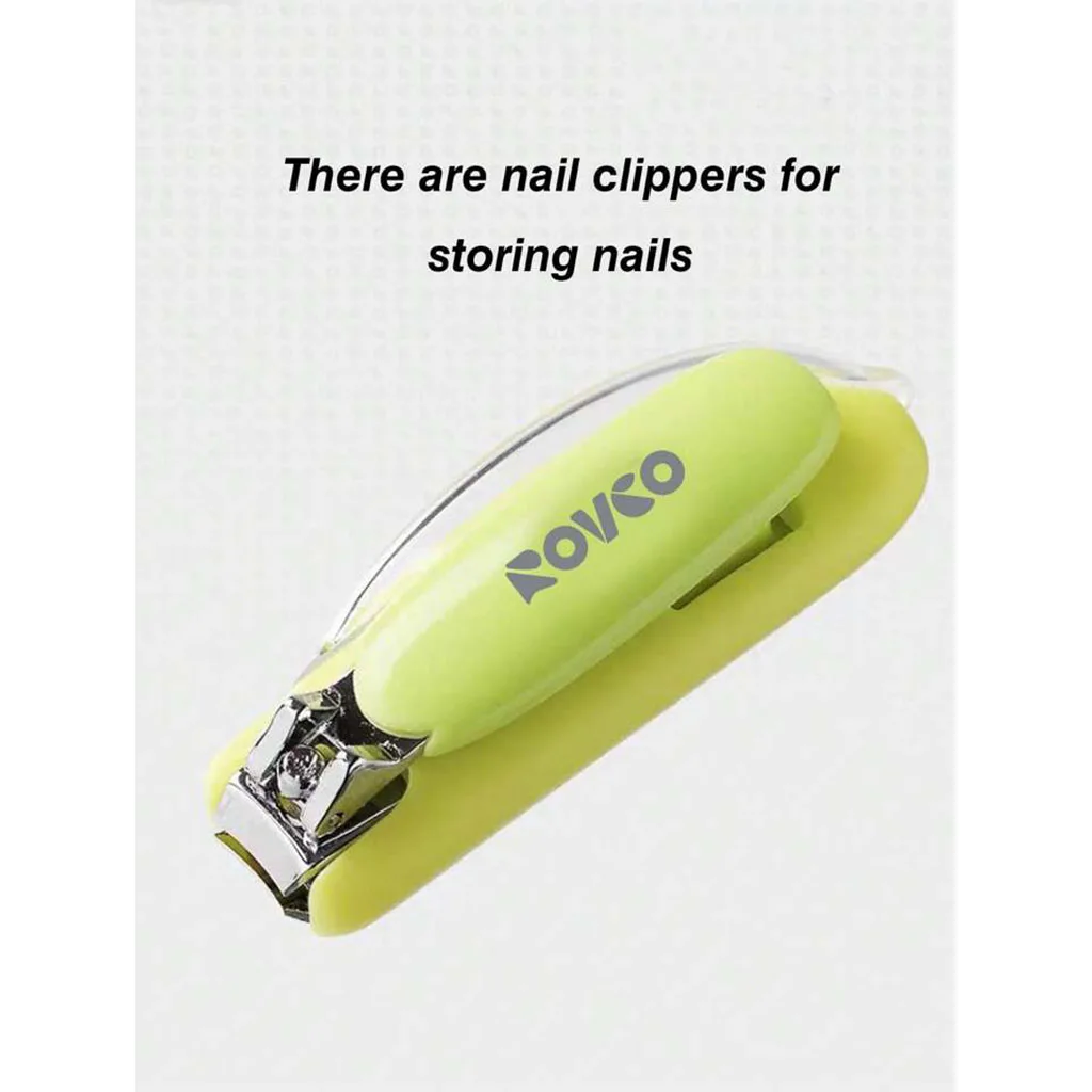 ناخن گیر تکی بغل شیشه ای تک رنگ روکو Rovco