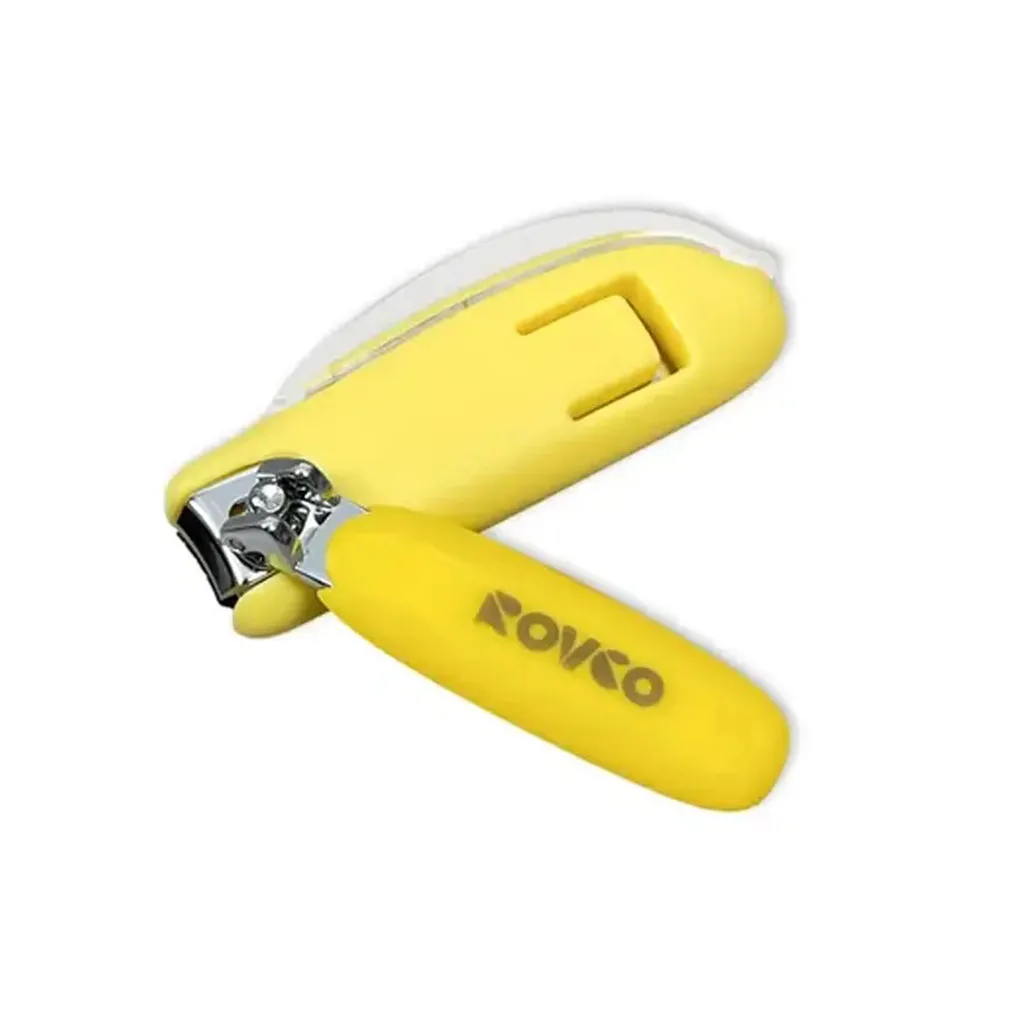 ناخن گیر تکی بغل شیشه ای تک رنگ روکو Rovco