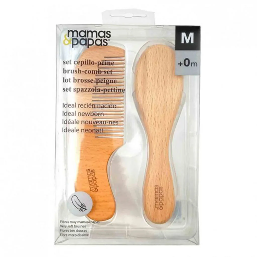 ست شانه برس چوبی 2تايی ماماس پاپاس Mamas Papas
