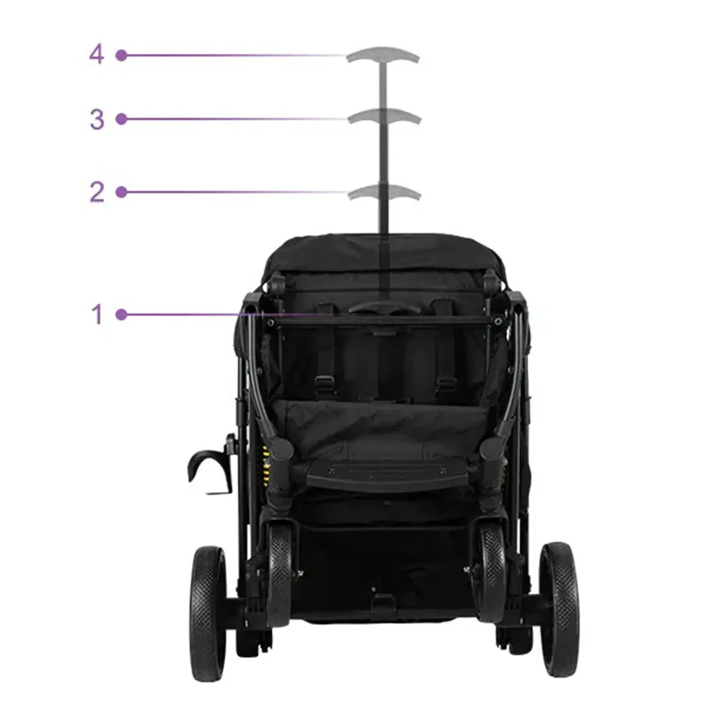 کالسکه مسافرتی چمدانی اسناگ Sung اسپرینگ بدنه مشکی eSpring