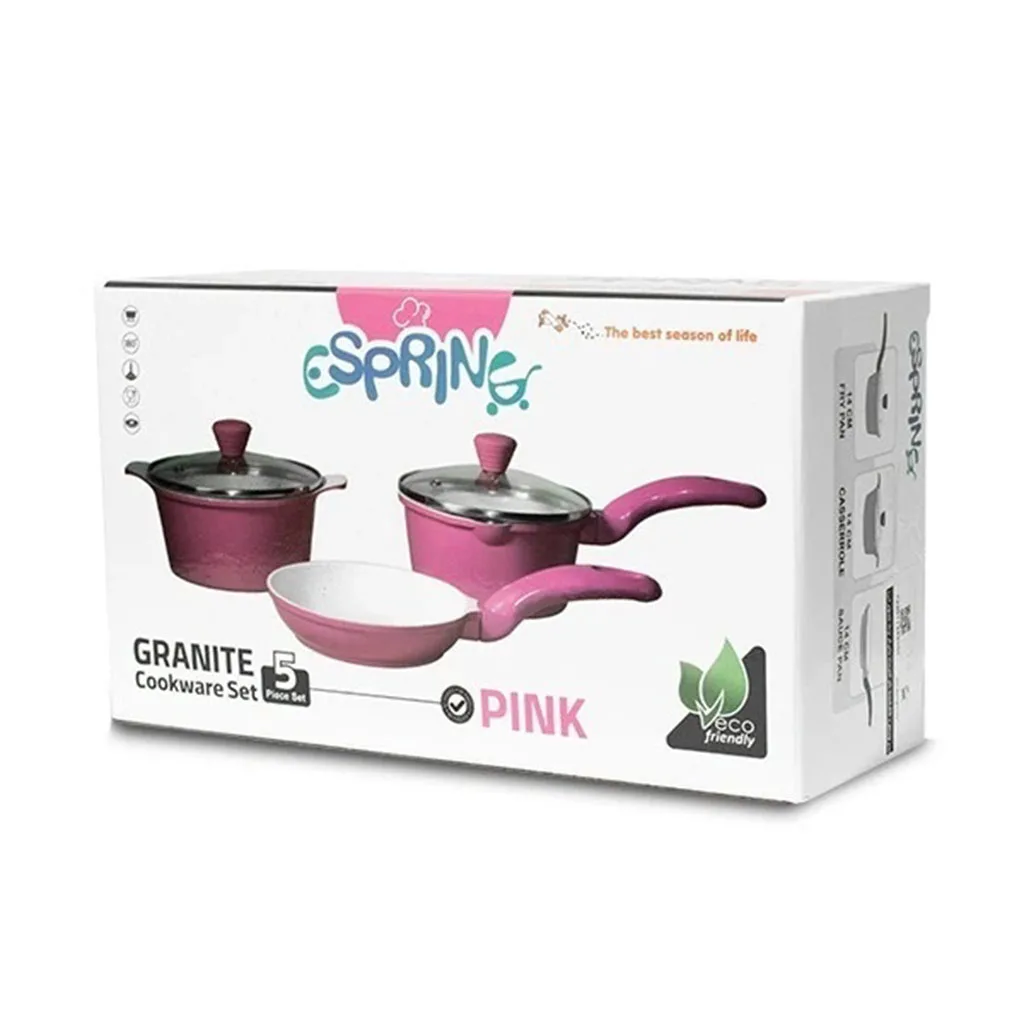 سرویس قابلمه گرانیت 5پارچه اسپرینگ Espring