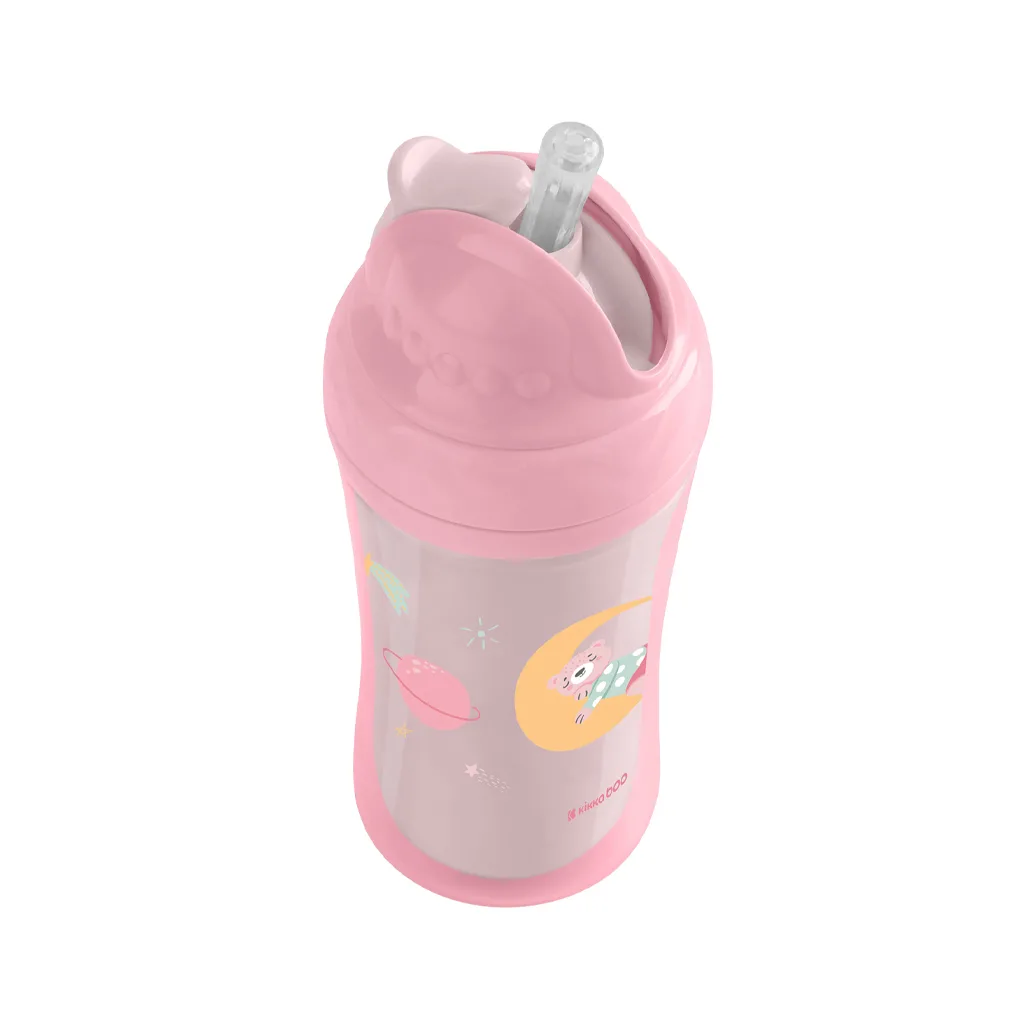 لیوان آبمیوه خوری کیکابو نی دار مدل Moony Me بنددار 220میل Kikkaboo