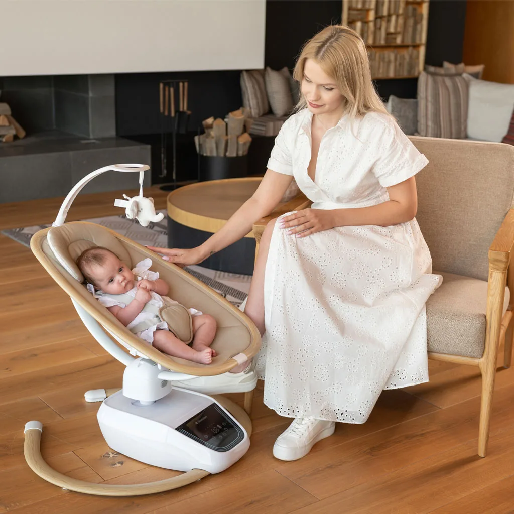 گهواره نی نی لای لای برقی کیکابو Bee Moove دکمه لمسی موزیکال Kikkaboo