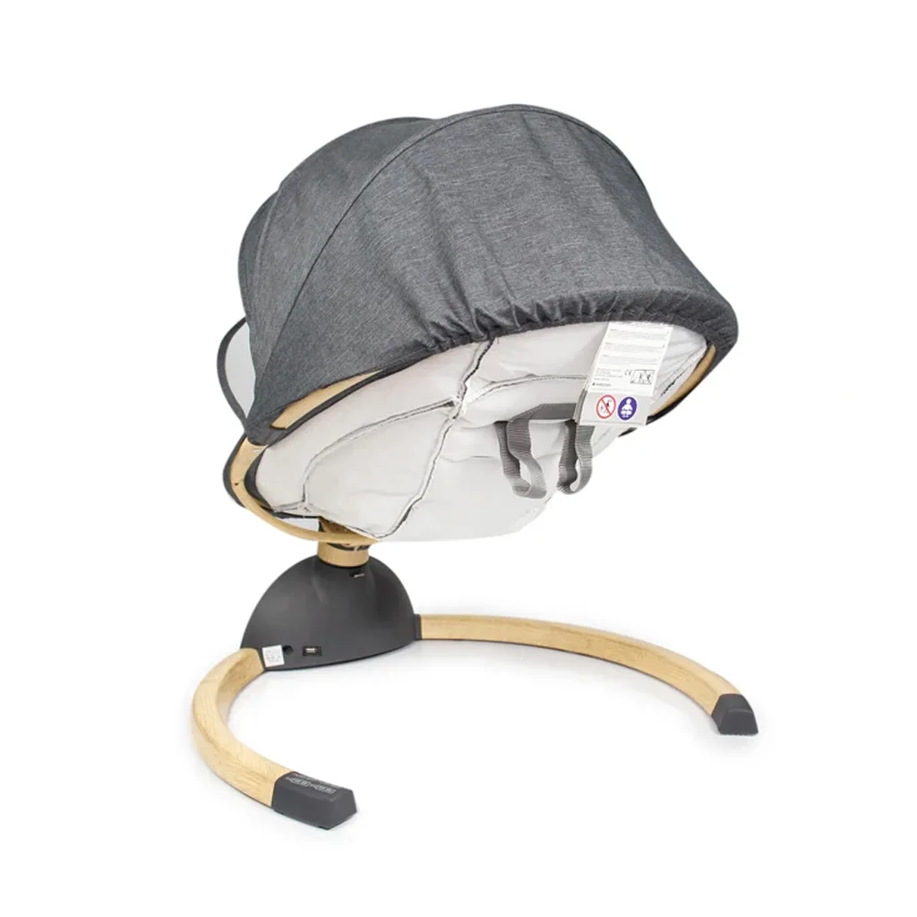 گهواره نی نی لای لای برقی کیکابو swing Ashlee دکمه لمسی بدنه طرح چوب Kikkaboo