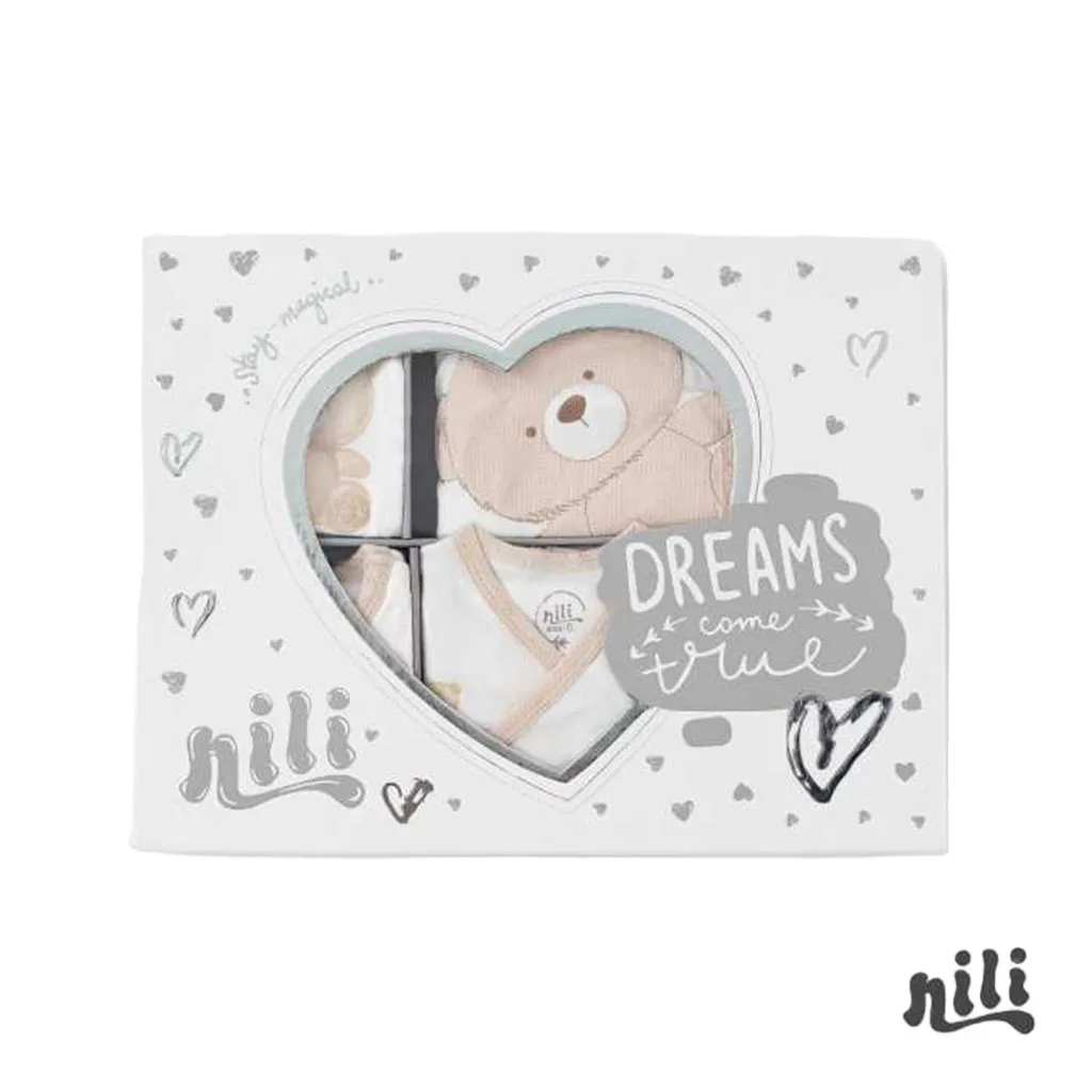 سرویس 13تکه جعبه ای پنبه کوپا خرس Beary نیلی Nili