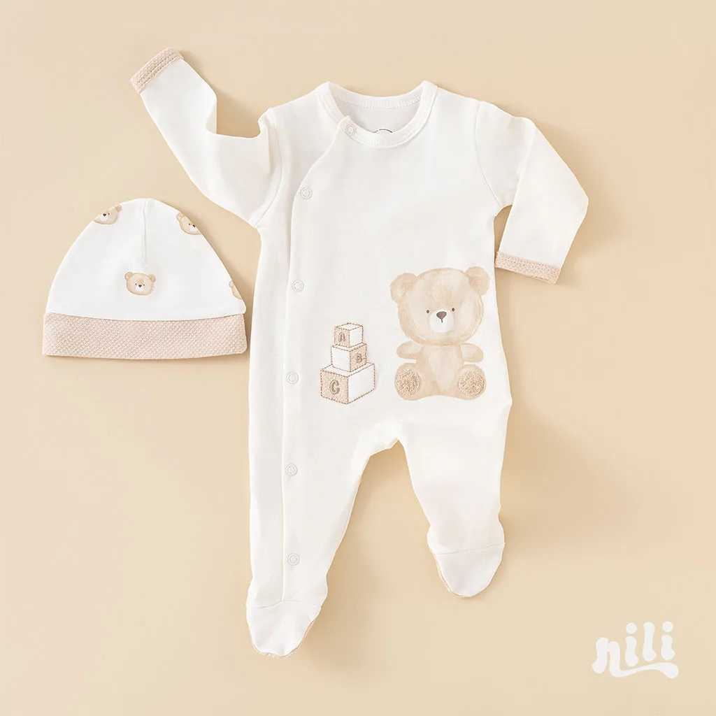 سرویس 13تکه جعبه ای پنبه کوپا خرس Beary نیلی Nili