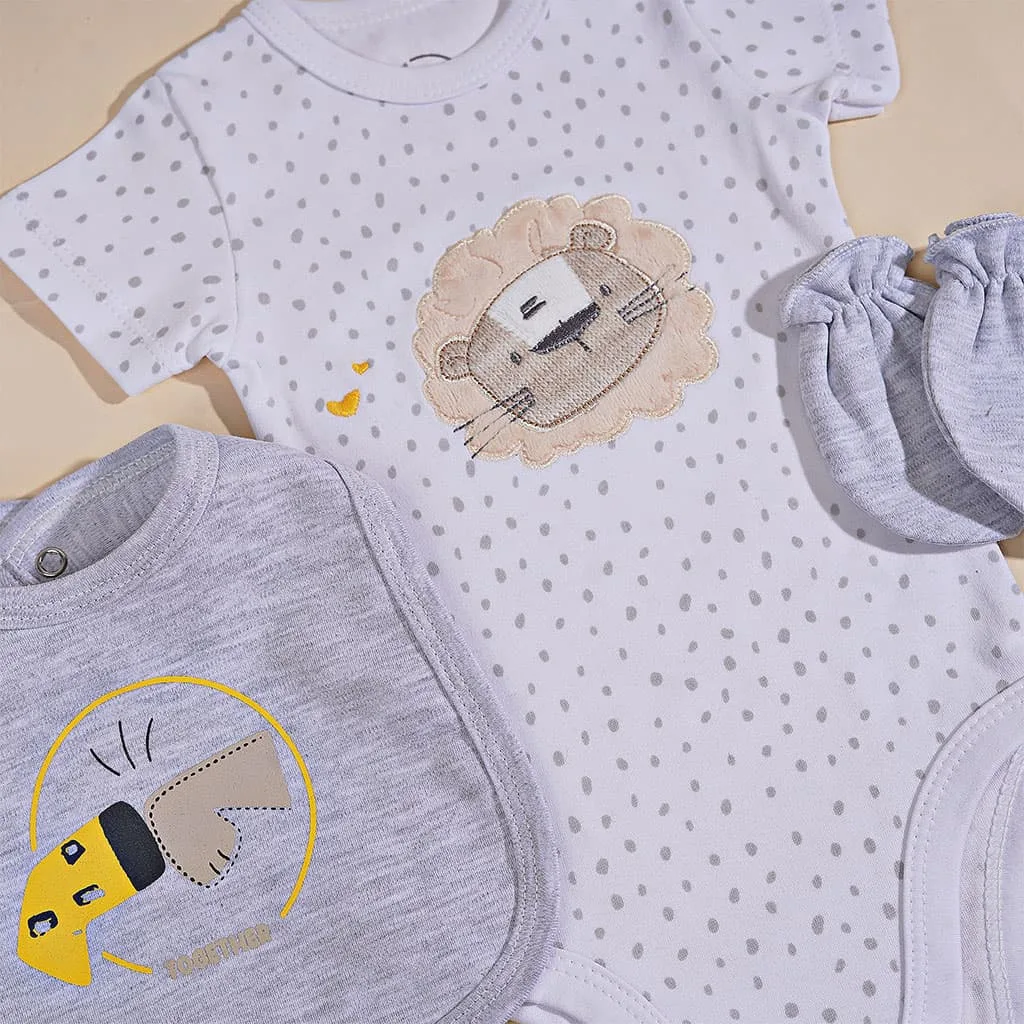 سرویس 13تکه جعبه ای باهم زرافه شیر خالدار نيلی Nili