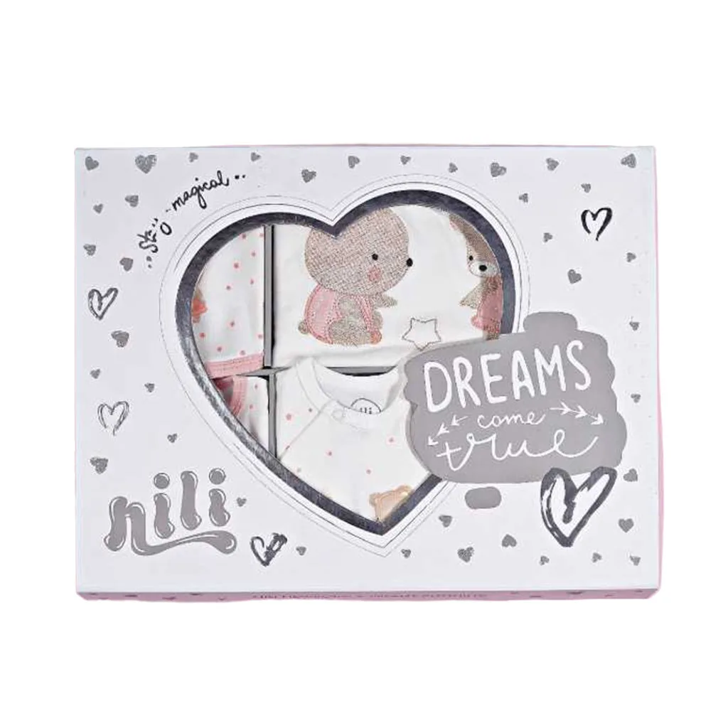 سرویس 13تکه جعبه ای خرس کوچولو خرگوش ستاره نیلی Nili