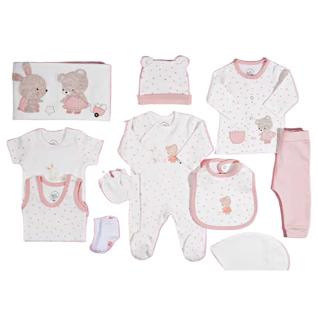 سرویس 13تکه جعبه ای طرح خرس کوچولو نیلی Nili