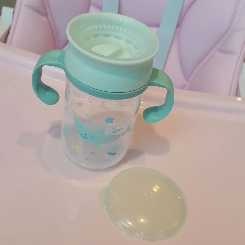 ليوان آبمیوه خوری کیکابو مدل Deep Sea دسته دار 360درجه 300میل Kikkaboo