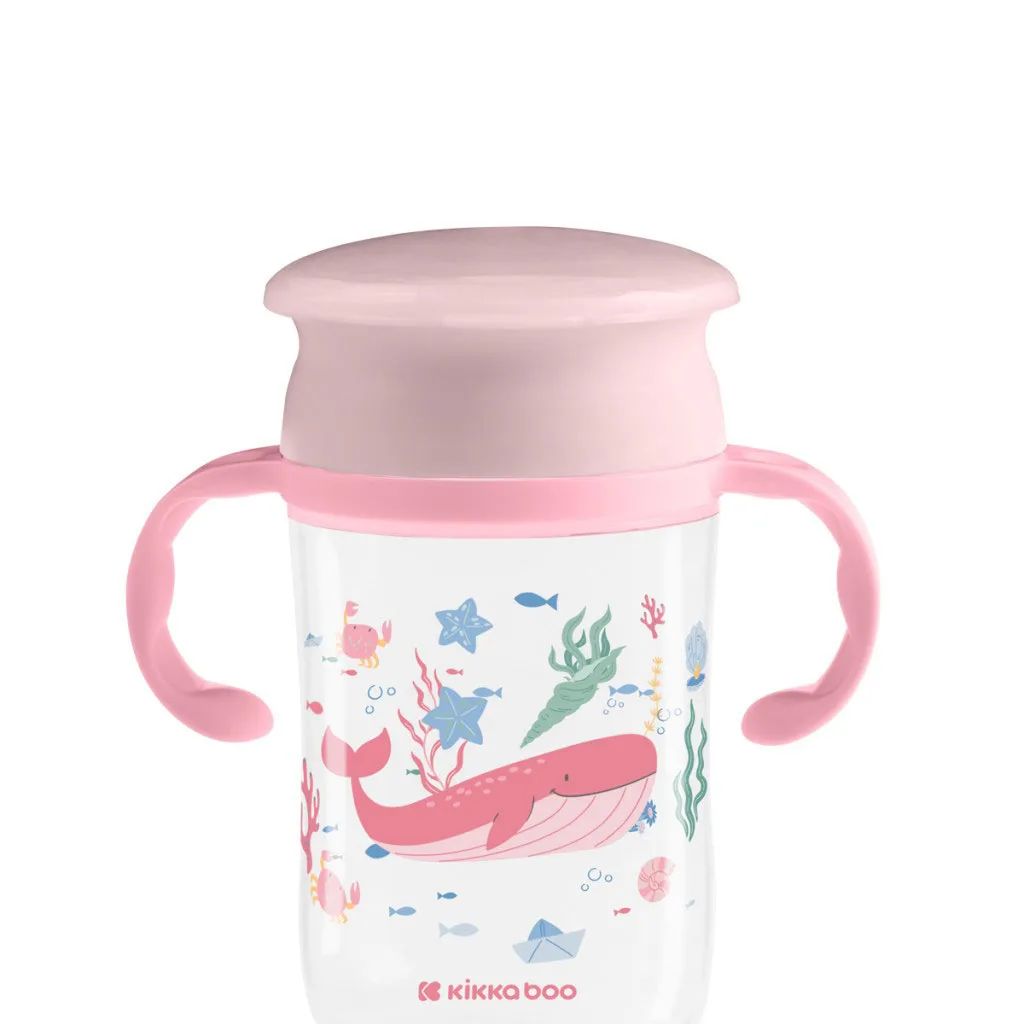 ليوان آبمیوه خوری کیکابو مدل Deep Sea دسته دار 360درجه 300میل Kikkaboo