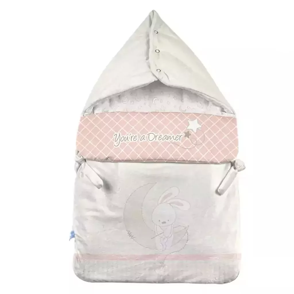 2510321 قنداق فرنگي مستطيل زيپدار Dreamer Daisy خرگوش ماه ستاره رزبرن RoseBorn