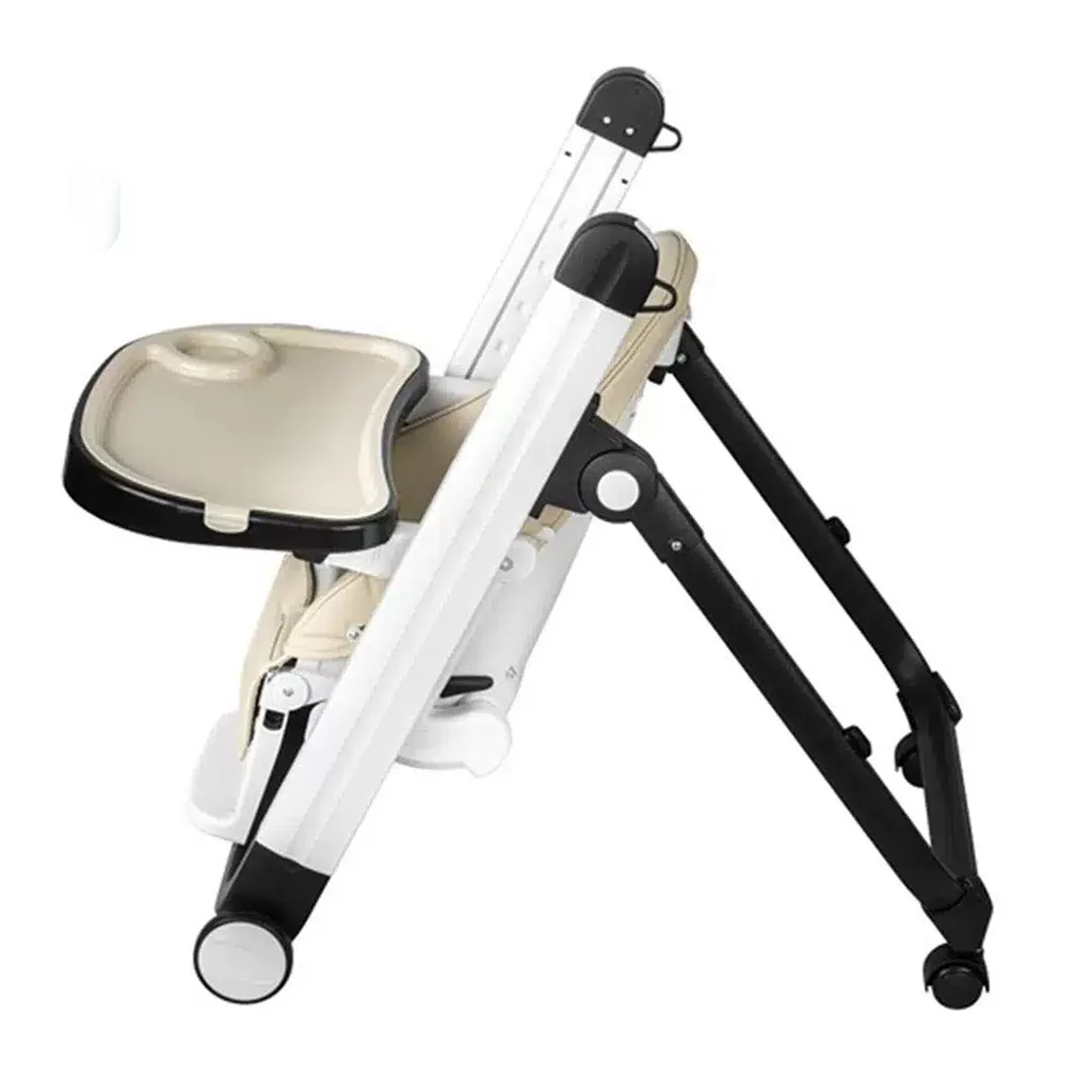 صندلی غذای آنیمو مدل Sido سیدو 4چرخ تابشو تنظیم ارتفاع بدنه سفید Animo