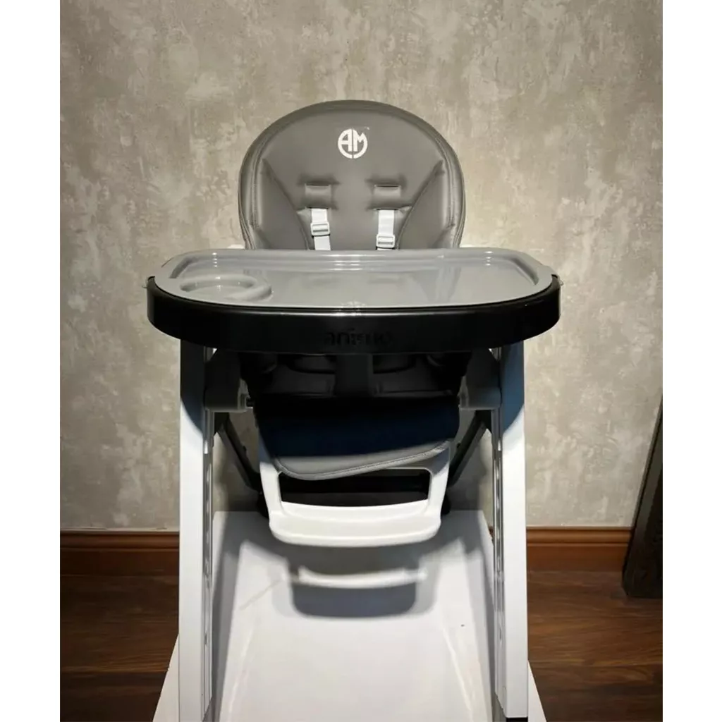 صندلی غذای آنیمو مدل Sido سیدو 4چرخ تابشو تنظیم ارتفاع بدنه سفید Animo