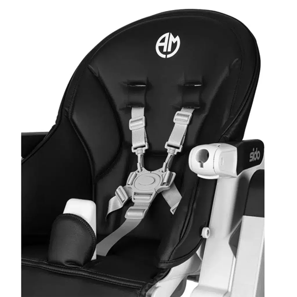 صندلی غذای آنیمو مدل Sido سیدو 4چرخ تابشو تنظیم ارتفاع بدنه سفید Animo