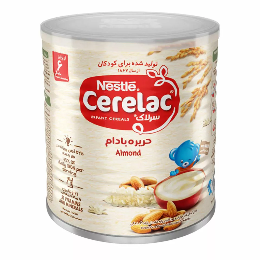 سرلاک  6+ ماه حریره بادام 400 گرم نستله Nestle