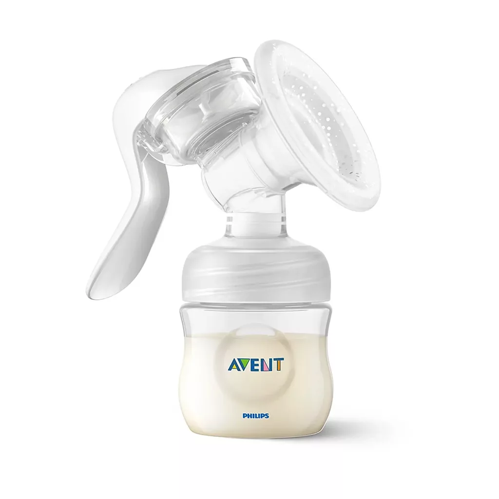 پمپ دستی شیردوش فیلیپس اونت بطری 125میل و سرشیشه ضدنفخ Philips Avent