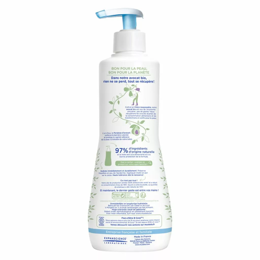 لوسیون بدن کودک هیدرا ب ب بدن آووکادو 97درصد ارگانیک 500میل ماستلا Mustela