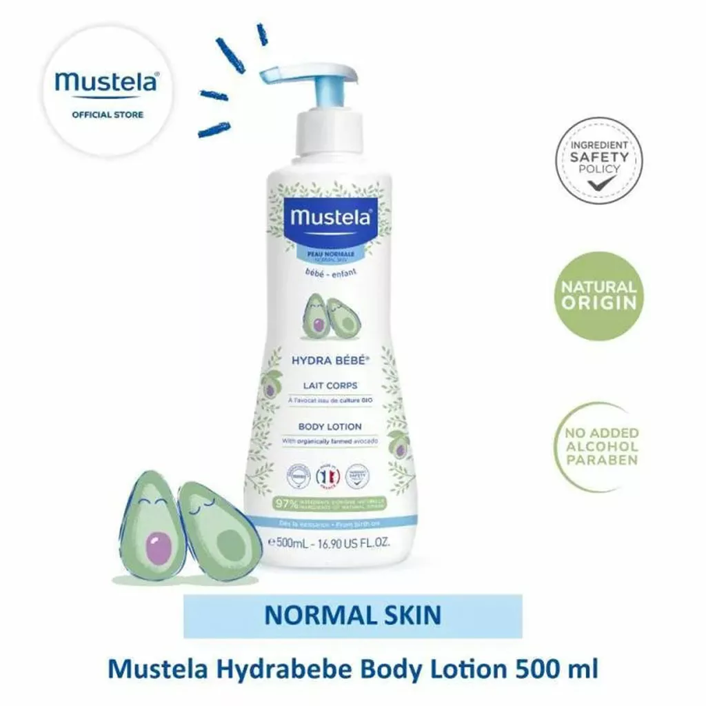 لوسیون بدن کودک هیدرا ب ب بدن آووکادو 97درصد ارگانیک 500میل ماستلا Mustela