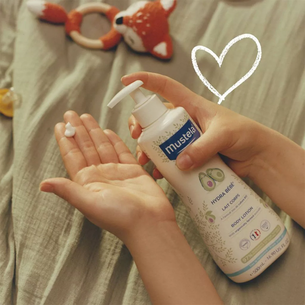 لوسیون بدن کودک هیدرا ب ب بدن آووکادو 97درصد ارگانیک 500میل ماستلا Mustela