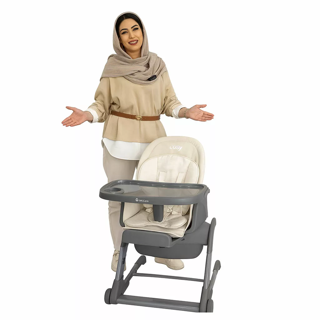 صندلی غذای 3کاره آنیمو مدل Odon برقی گهواره شو موزیکال Animo