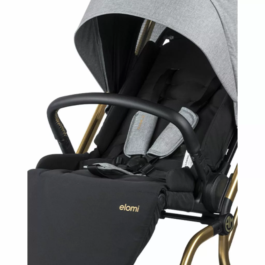 کالسکه آنیمو مدل Elomi کابین سایز تاشو مسافرتی بدنه طلایی Animo