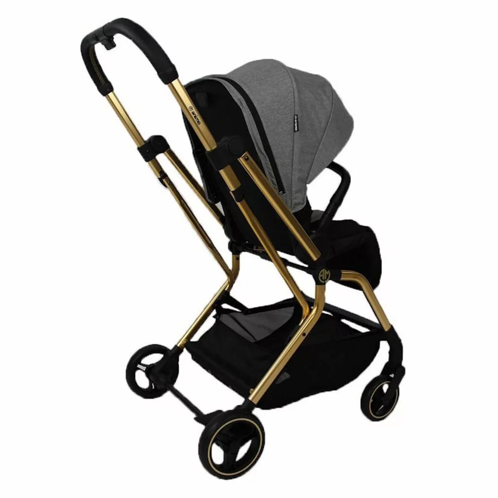کالسکه آنیمو مدل Elomi کابین سایز تاشو مسافرتی بدنه طلایی Animo