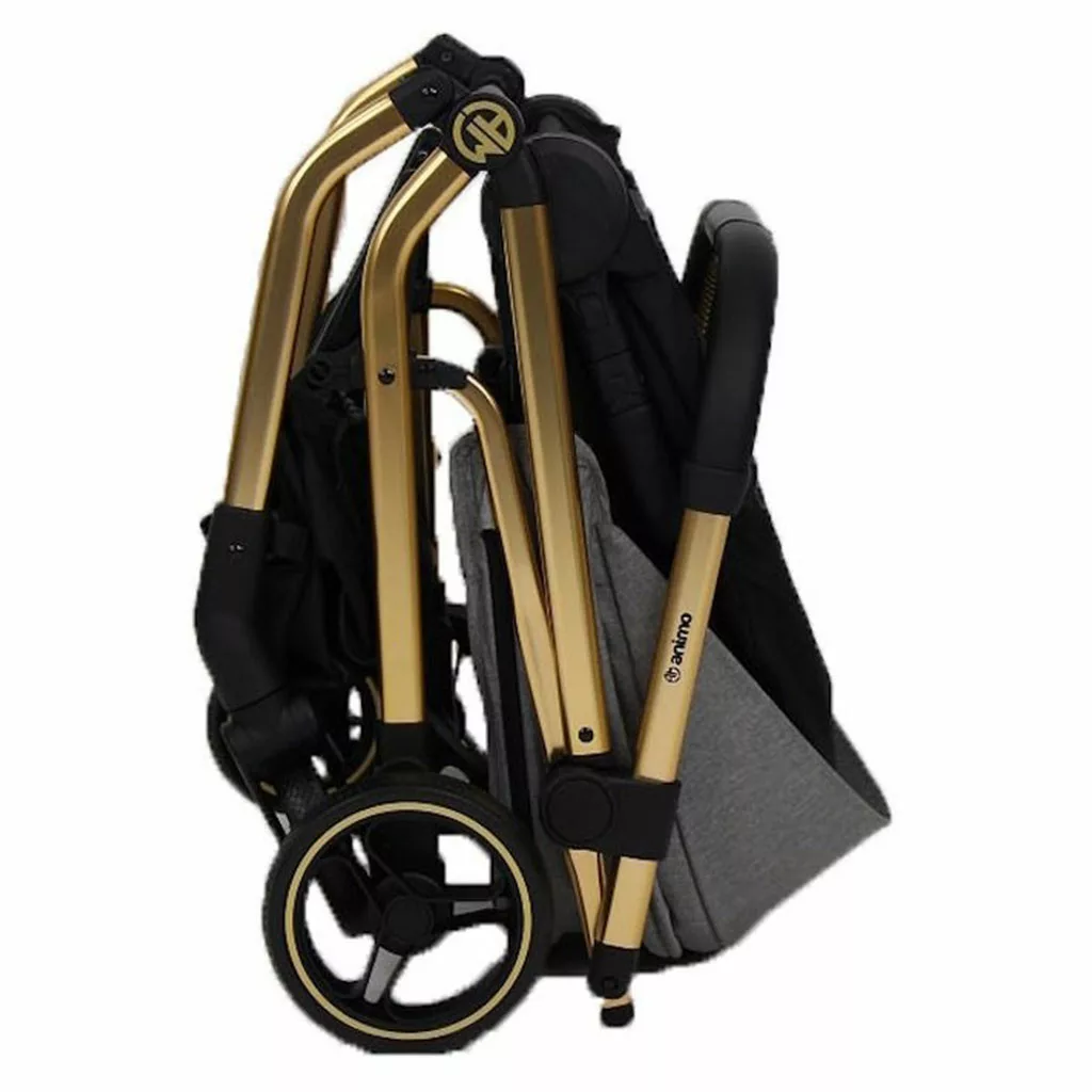 کالسکه آنیمو مدل Elomi کابین سایز تاشو مسافرتی بدنه طلایی Animo