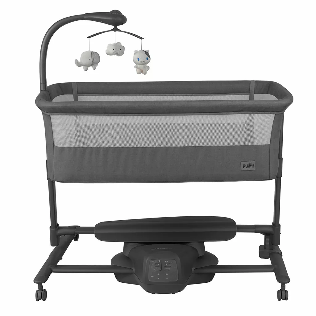 گهواره برقی و تخت کنار مادر Animo Puffy با سنسور حرکت، قابلیت تنظیم ارتفاع