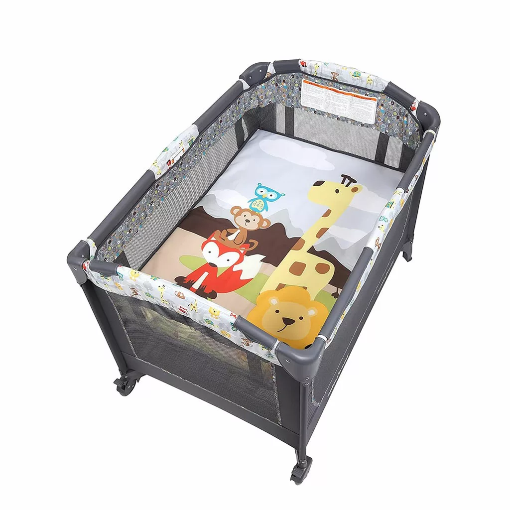 تخت و پارک بیبی ترند BabyTrend مدل Nursery Center