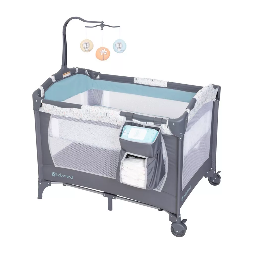 تخت پارک بیبی ترند Deluxe Nursery Center شیر BabyTrend