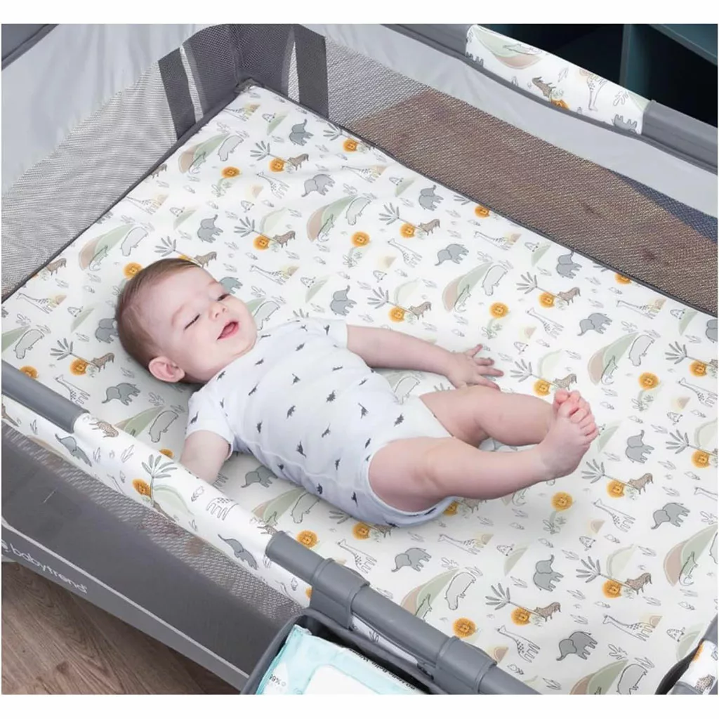 تخت پارک بیبی ترند Deluxe Nursery Center فلش سرخ پوستی موش BabyTrend
