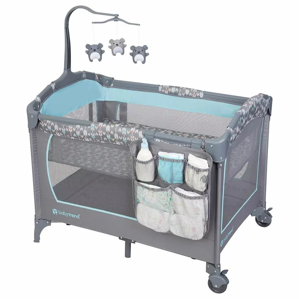 تخت و پارک بیبی ترند BabyTrend مدل Deluxe Nursery Center