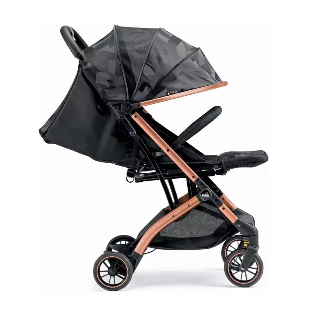 کالسکه مسافرتی کابین سایز تاشو Compass 2 جاکارد هندسی دسته عصایی Cam