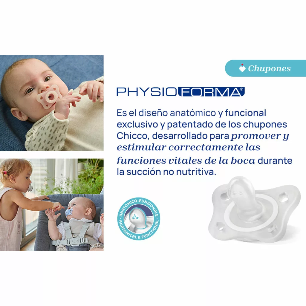 74933 پستانک 2عددی فیزیو فورما Physio Forma Comfort سگ قاصدک 16-6ماه چیکو Chicco